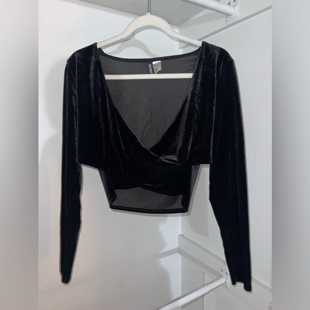 Long sleeve crop top
